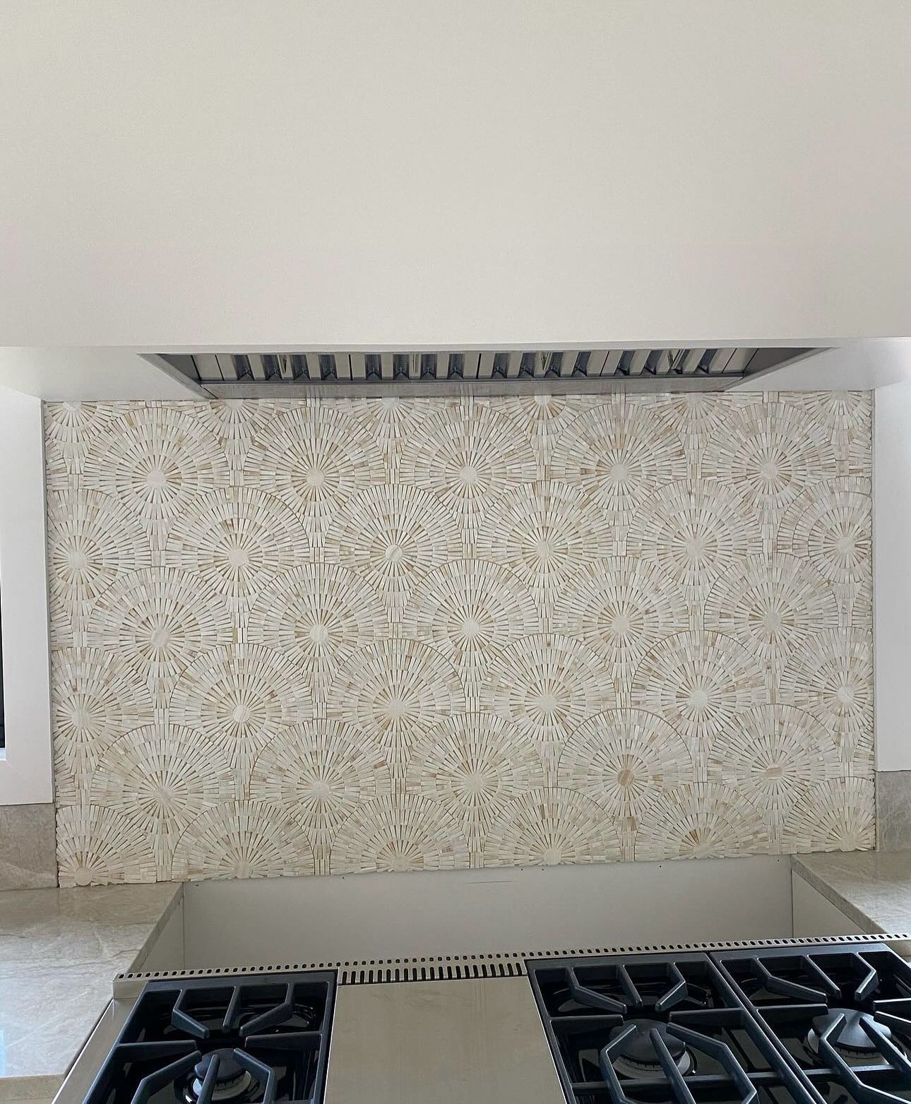 Guarneros Tile patterned kitchen backsplash